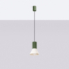 Lampa wisząca ESTRIA 1 beżowa/zielona oliwka SOLLUX SL.1872