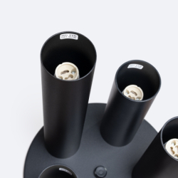 Plafon LAGOS 5P czarny SOLLUX SL.1467