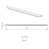 UCHWYT LOFTY CHROM 50 L-498 1 SZT. ELITA 168842
