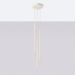 Lampa wisząca PASTELO 3P beżowa SOLLUX SL.1515