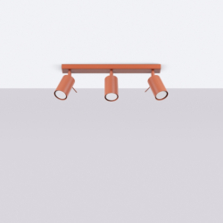 Plafon RING 3L ochra czerwona SOLLUX SL.1508