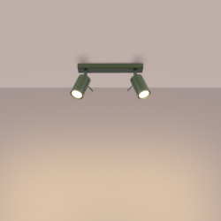 Plafon RING 2 zielony oliwkowy SOLLUX SL.1501