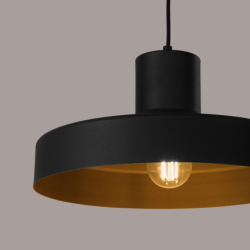 Lampa wisząca BILO czarna SOLLUX SL.1703