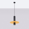 Lampa wisząca PELTA 1 czarna/żółta SOLLUX SL.1883