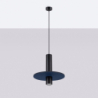 Lampa wisząca PELTA 1 czarna/granatowa SOLLUX SL.1884