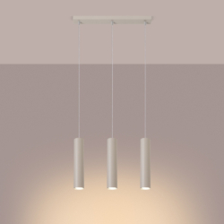 Lampa wisząca LAGOS 3L beżowa SOLLUX SL.1481