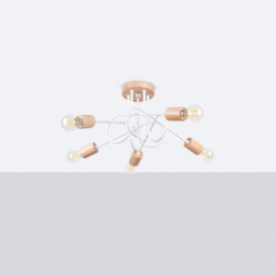 Żyrandol EMBER 5 biały SOLLUX SL.1475