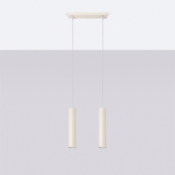 Lampa wisząca LAGOS 2 beżowa SOLLUX SL.1480