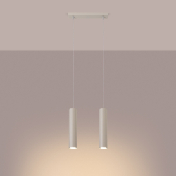 Lampa wisząca LAGOS 2 beżowa SOLLUX SL.1480