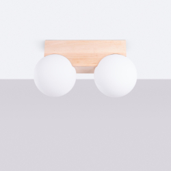 Plafon BULBO 2 naturalne drewno SOLLUX SL.1683