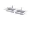 Umywalka meblowa 120 cm., ceramiczna Enola biały (ceramika), podwójna ORISTO UME-EN-120-91-D