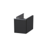 Szafka niska boczna 40 cm., jedne drzwi Etna czarny mat, prawa ORISTO OR52-SN1D-40-8-P