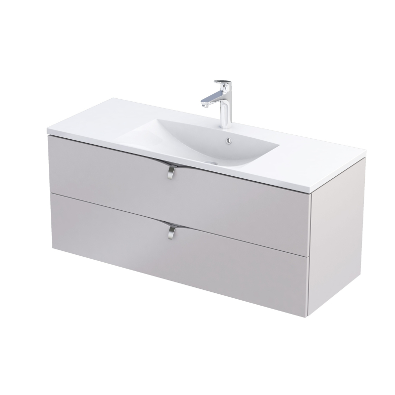 Szafka podumywalkowa 120 cm, dwie szuflady Siena piaskowy mat ORISTO OR45-SD2S-120-10