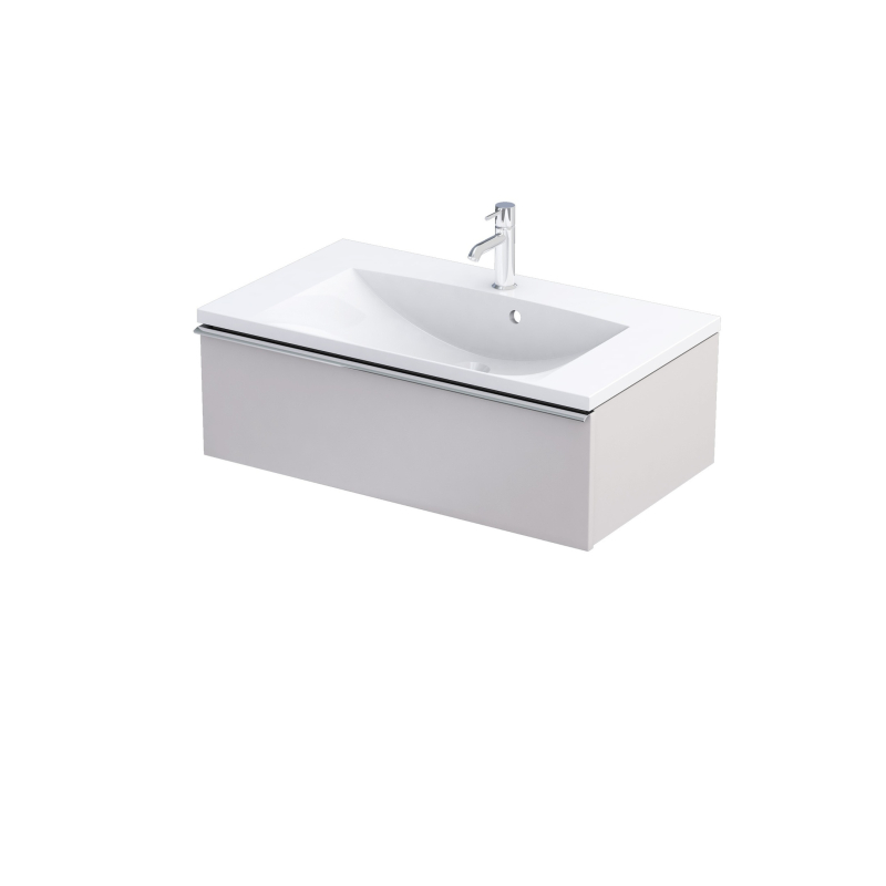 Szafka podumywalkowa 80 cm jedna szuflada Etna piaskowy mat, bez uchwytów ORISTO OR52-SD1S-80-10