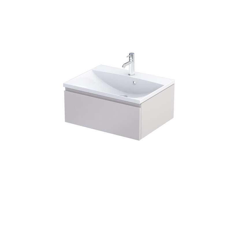 Szafka podumywalkowa 60 cm jedna szuflad Brylant piaskowy mat, ORISTO OR36-SD1S-60-10