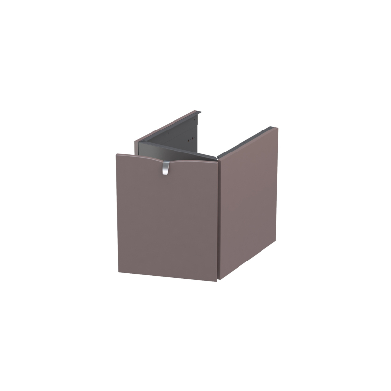 Szafka niska boczna 40 cm., jedne drzwi Siena mokka mat, uchwyt chrom połysk ORISTO OR45-SN1D-40-21-P