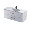 Szafka podumywalkowa 120 cm., dwie szuflady Lagom biały mat, bez uchwytów ORISTO OR53-SD2S-120-2