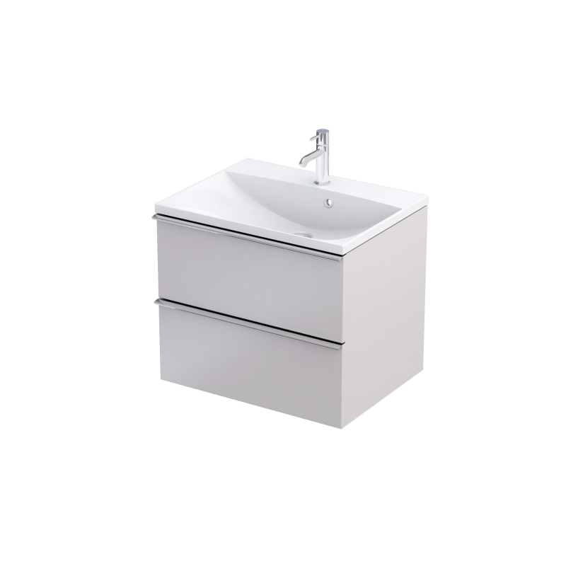 Szafka podumywalkowa 60 cm., dwie szuflady Etna piaskowy mat, bez uchwytów ORISTO OR52-SD2S-60-10
