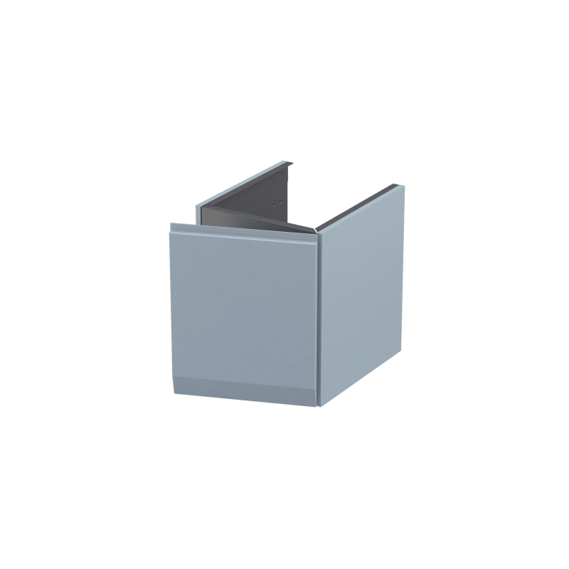 Szafka niska boczna 40 cm., jedne drzwi Brylant szaroniebieski mat, uchwyt chrom połysk ORISTO OR36-SN1D-40-16-P