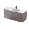 Szafka podumywalkowa 120 cm., dwie szuflady Lagom mokka mat, bez uchwytów ORISTO OR53-SD2S-120-21
