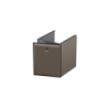 Szafka niska boczna 40 cm., jedne drzwi Pillow czekoladowy mat, prawa, uchwyt czarny mat ORISTO OR54-SN1D-40-23-P