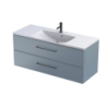 Szafka podumywalkowa 120 cm., dwie szuflady Lagom szaroniebieski mat, bez uchwytów ORISTO OR53-SD2S-120-16