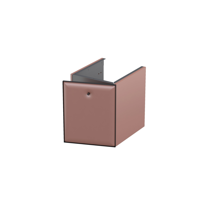 Szafka niska boczna 40 cm., jedne drzwi Pillow ceglany mat, uchwyt czarny mat ORISTO OR54-SN1D-40-19-P