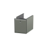 Szafka niska boczna 40 cm., jedne drzwi Pillow oliwkowy mat, uchwyt czarny mat ORISTO OR54-SN1D-40-17-P