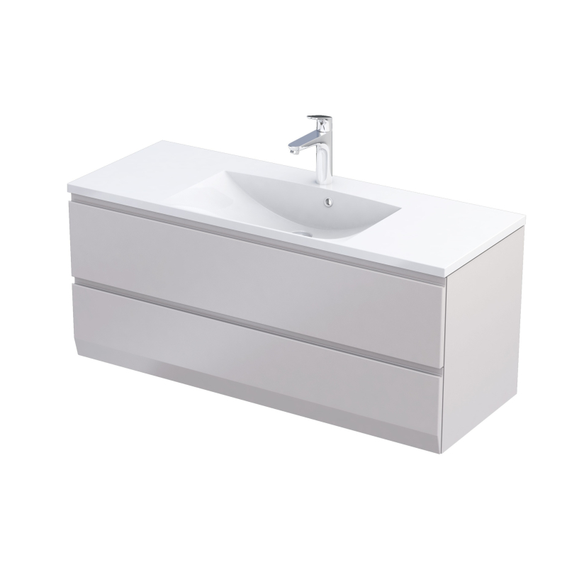 Szafka podumywalkowa 120 cm, dwie szuflady Brylant piaskowy mat ORISTO OR36-SD2S-120-10-V3