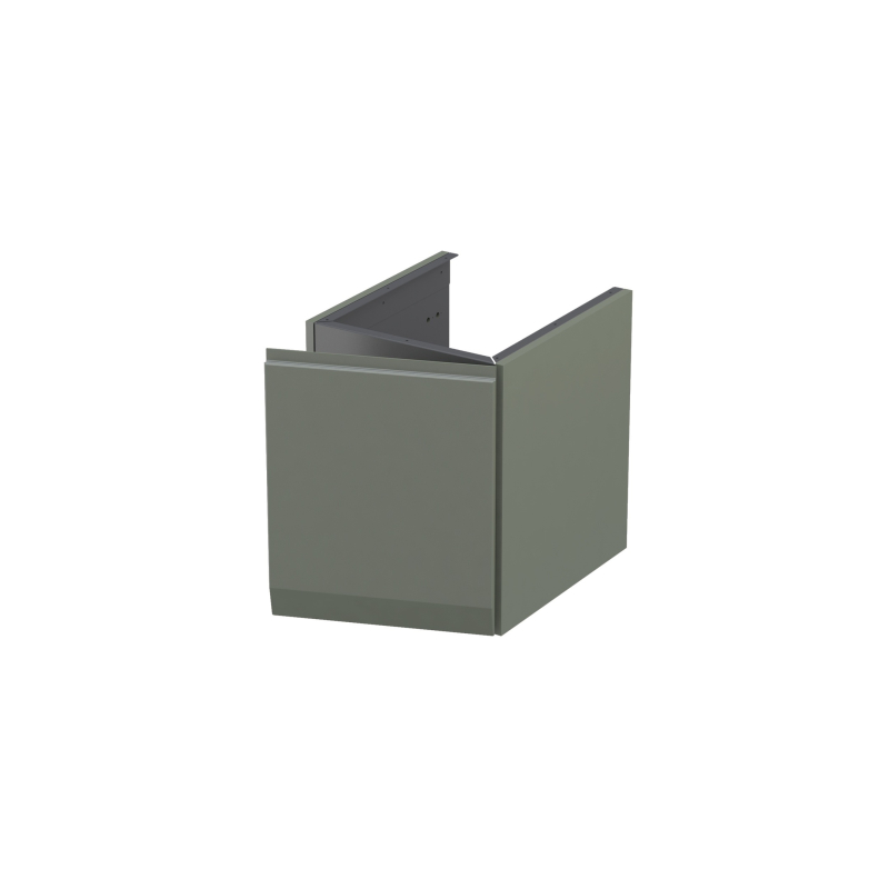 Szafka niska boczna 40 cm., jedne drzwi Brylant oliwkowy mat, uchwyt chrom połysk ORISTO OR36-SN1D-40-17-P