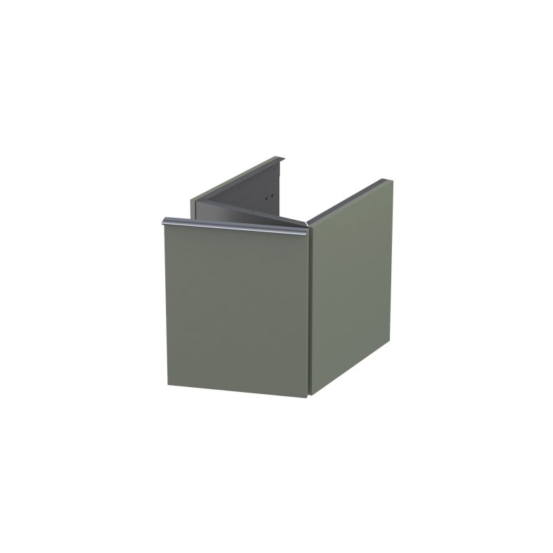 Szafka niska boczna 40 cm., jedne drzwi Etna oliwkowy mat, uchwyt chrom połysk ORISTO OR52-SN1D-40-17-P