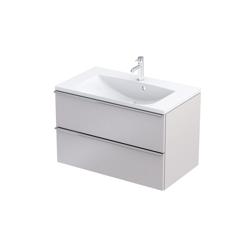 Szafka podumywalkowa 80 cm., dwie szuflady Etna piaskowy mat, bez uchwytów ORISTO OR52-SD2S-80-10