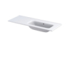 Umywalka meblowa Enola prawa 120 cm, ceramiczna, bez otworu ORISTO UME-EN-120-91-P-BO