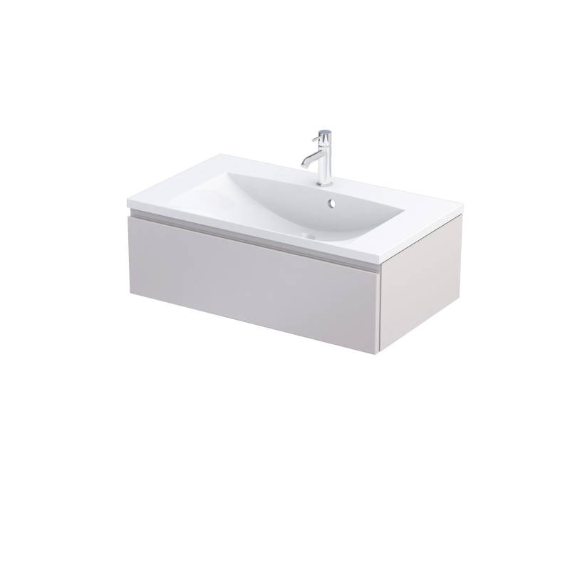 Szafka podumywalkowa 80 cm jedna szuflad Brylant piaskowy mat, ORISTO OR36-SD1S-80-10