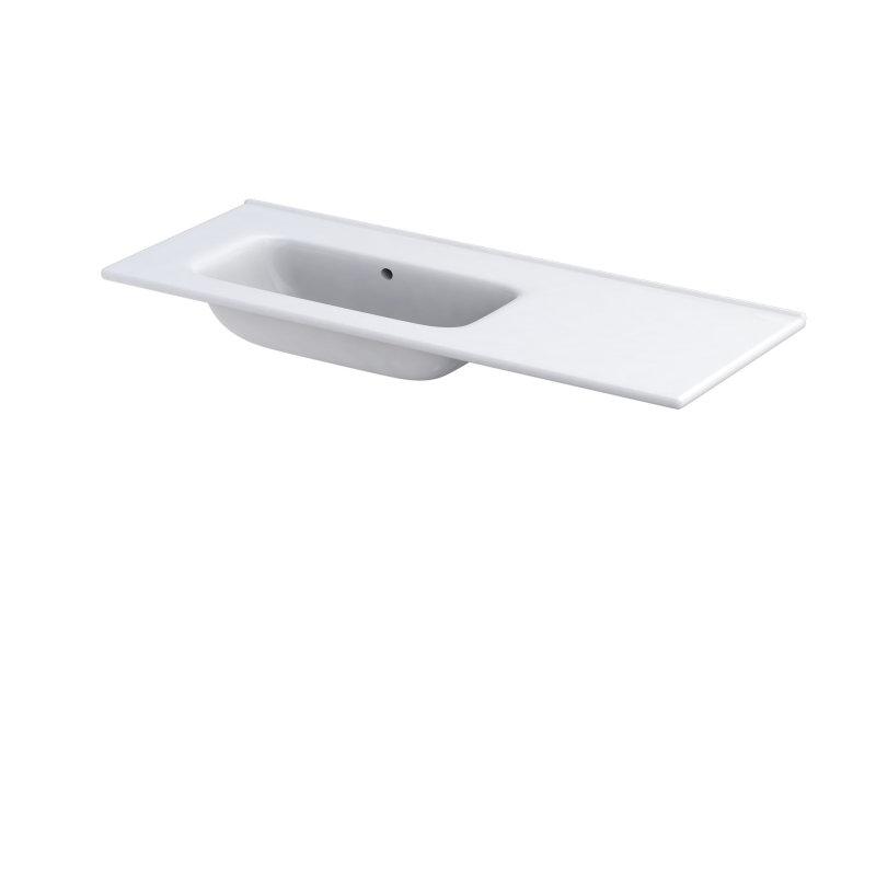 Umywalka meblowa Enola lewa 120 cm, ceramiczna, bez otworu ORISTO UME-EN-120-91-L-BO