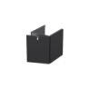 Szafka niska boczna 40 cm., jedne drzwi Siena czarny mat, uchwyt chrom połysk, prawa ORISTO OR45-SN1D-40-8-P