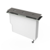 Zbiornik do baterii instalowany na brzegu wanny grafit  TRES 20024501GR