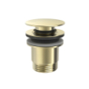 Zawór spustowy Click-clack Simple-rapid do umywalki złoty cava TRES 24284001CA