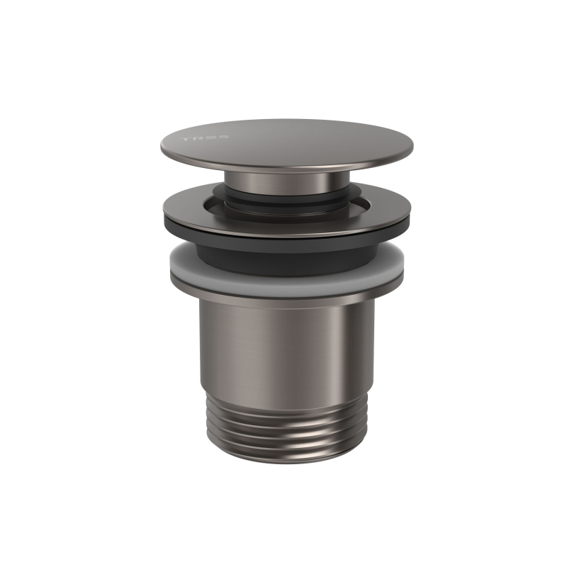 Zawór spustowy Click-clack Simple-rapid do umywalki grafit  TRES 24284001GR