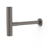Syfon teleskopowy okrągły z odpływem do umywalki z możliwością rewizji grafit  TRES 16110342GR