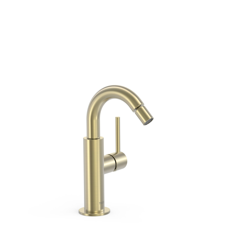 Bateria jednouchwytowa do bidetu z boczną dźwignią STUDY złoty cava TRES 26222402CA
