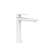 Wysoka bateria jednouchwytowa umywalkowa LOFT biel matowa TRES 22220401BM