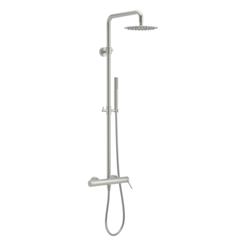 PI zestaw prysznicowy ścienny z deszczownicą 25 cm, nikiel szczotkowany EXCELLENT AREX.1281NB
