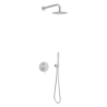 PI set prysznicowo-wannowy podtynk z deszczownicą 25cm, 2 funkcyjny, nikiel szczotkowany EXCELLENT AREX.SET.1245NB