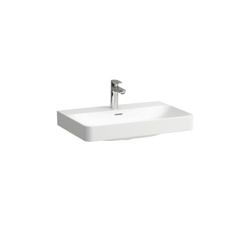 Umywalka ścienna 70cm, z otworem na baterię, z otworem przelewowym, powłoka LCC ACTIVE LAUFEN H810865A001041