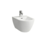 Bidet podwieszany, z otworem na baterie na środku, z szkliwionym przelewem, powłoka LCC ACTIVE LAUFEN H830860A003021