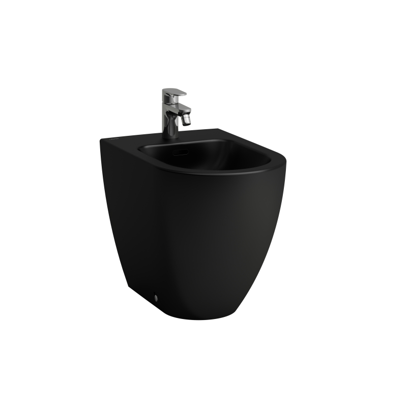 Bidet stojący, przyścienny, kolor czarny matowy LAUFEN H8328617163021