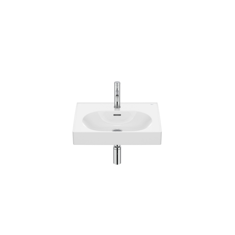 MERIDIAN Umywalka ścienna / meblowa 55x46 cm Fineceramic BIAŁY POŁYSK ROCA A327741000