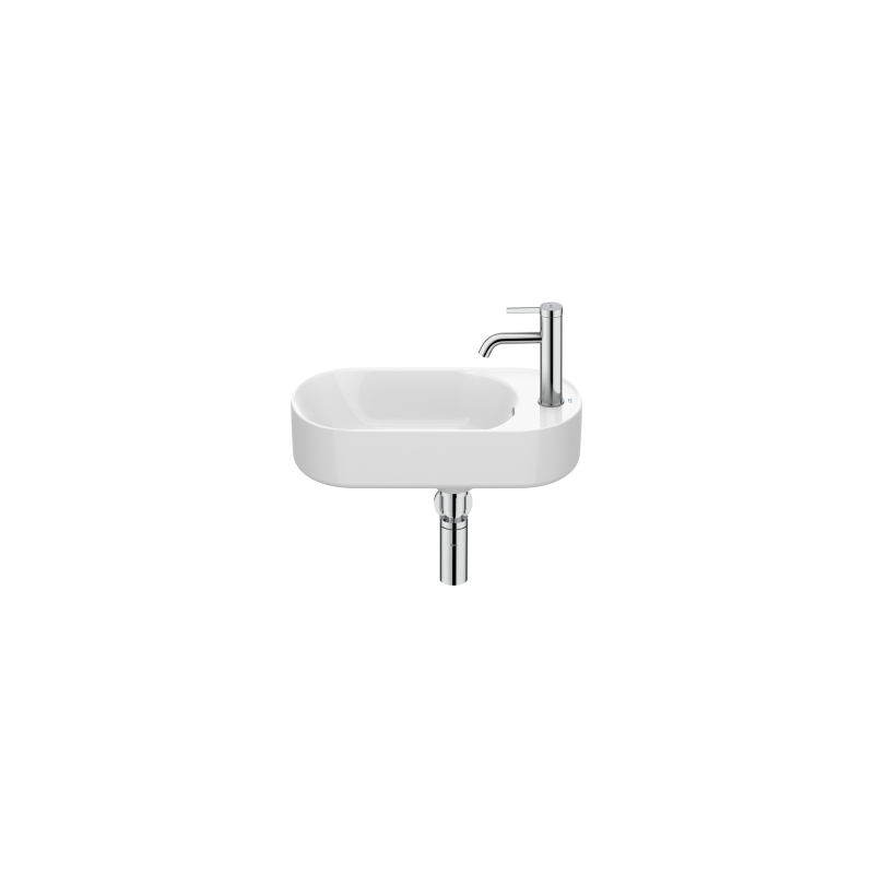 MERIDIAN Umywalka ścienna 50x27,5 cm CPT Fineceramic BIAŁY POŁYSK ROCA A327740000