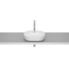 MERIDIAN Umywalka nablatowa owalna 46x36,5 cm Fineceramic BIAŁY POŁYSK ROCA A327748000